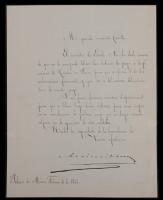 Maximilian I: Scarce Manuscript Letter Signed, Palacio de Mexico Feb. 5, 1866, Austrian Archduke and Only Emperor of the 2nd Mex