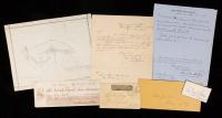 19th Century California History Collection: Mining, Banking, Signed Check by Adolph Sutro, Document Signed by Horatio King, + Ma