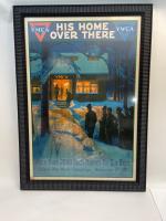 Original WWI Stone Litho Poster for the United War Work Campaign Ordered by Woodrow Wilson for Soldier Morale Programs.