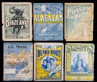 Black Americana: Six Very Scarce Examples of Sheet Music for "Cakewalk" Songs Late 19th-Early 20th Century; 4 Works by Abe Holzm