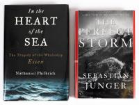 Sebastian Junger and Nathaniel Philbrick. THE PERFECT STORM and IN THE HEART OF THE SEA (Signed First Editions)