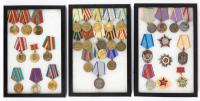 Collection of Soviet Union WWII Era Medals including The Order of the Patriotic War and Order of the Red Star Medal. 24 Total +