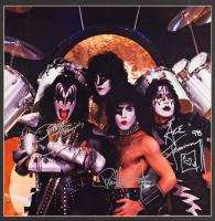 KISS: Oversized Color Photo Signed by Gene Simmons, Paul Stanley and Paul Daniel "Ace" Frehley