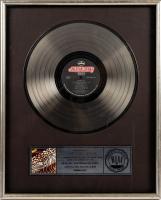 KISS: Platinum Record Commemoration for the Album "Animalize" to the Album's Producer Michael James Jackson by the RIAA