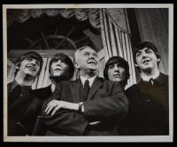 The Beatles: Historic Original Photo of The Beatles with Harold Wilson Just Prior to being Appointed Prime Minister, Photographe