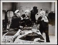 The Three Stooges: Rare Signed Still by "Moe Larry Curly" to a Very Young Ann Miller While Making "Time Out for Rhythm" in 1941