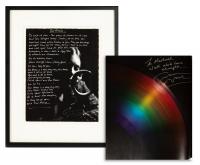 Graham Nash: Autographed Copy of his "Songwriters on Songwriting" to Music Producer Michael James Jackson + Signed Lyric Sheet