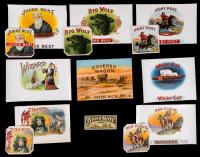 125+ Cigar Box Labels: Wizard, White-Cat, Dante, Big Wolf, Covered Wagon, Red Cloud, Pony Post and More