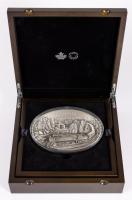 Railroad Collectibles: $250 Sterling Silver Oblong "Coin" 1010 Grams 99.99% Pure Silver Commemorating Canadian Steam Engine