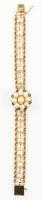 Ladies Moviga (Marvin Hime) 14K Yellow Gold Chain and Pearl Bracelet Watch