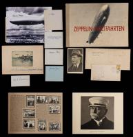 Excellent Collection of Graf Zeppelin/Hindenburg Ephemera: Volumes 1 & 2 Zeppelin World Trips over 300 Photos + Crew, Survivors,