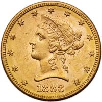 1888-S $10 Liberty PCGS MS61