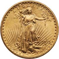 1913-S $20 St. Gaudens PCGS MS62