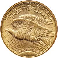 1909/8 $20 St. Gaudens PCGS AU Details - 2