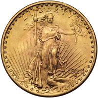 1924 $20 St. Gaudens PCGS MS65