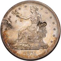 1874-CC Trade $1 NGC Unc Details