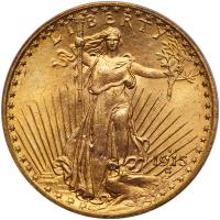 1915-S $20 St. Gaudens PCGS MS65