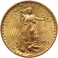 1913 $20 St. Gaudens PCGS MS63