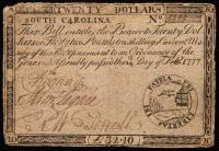 South Carolina, February 14, 1777 $20.00, SC-143