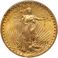 1911 $20 St. Gaudens PCGS MS62