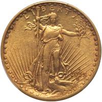 1915-S $20 St. Gaudens PCGS EF45