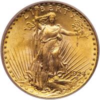 1924 $20 St. Gaudens PCGS MS64