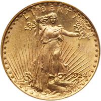 1924 $20 St. Gaudens PCGS MS63