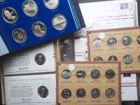 Pair of Franklin Mint Limited Edition Proof Silver Medal Collections