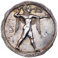 Lucania, Poseidonia. Silver Nomos (7.53 g), ca. 530-500 BC
