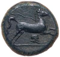 Sicily, Entella. Campanian Mercenaries. Ã Litra, 18mm (6.52 g), ca. 370-350 BC - 2