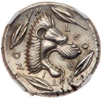 Sicily, Leontinoi. Silver Tetradrachm (17.38 g), ca. 450-440 BC - 2