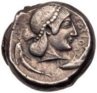 Sicily, Syracuse. Deinomenid Tyranny. Silver Tetradrachm (17.17 g), 485-466 BC