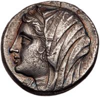 Sicily, Syracuse. Philistis, wife of Hieron II. Silver 16 Litrai (13.03 g), 275-215 BC