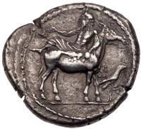 Macedonia, Mende. Silver Tetradrachm (17.19 g), ca. 460-425 BC