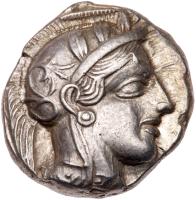 Attica, Athens. Silver Tetradrachm (17.17 g), ca. 454-404 BC