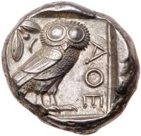 Attica, Athens. Silver Tetradrachm (17.17 g), ca. 454-404 BC - 2