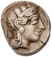 Athens. Silver Drachm (3.99 g), ca. 454-404 BC. Helmeted