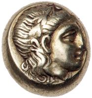 Lesbos, Mytilene. Electrum Hekte (2.54 g), ca. 377-326 BC