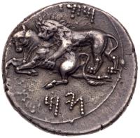 Cilicia, Tarsos. Mazaios, Satrap of Cilicia, 361/0-334 B.C. Silver Stater (10.77 g). - 2