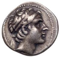 Seleukid Kingdom. Antiochos III, "The Great"Â, 222-187 BC. Silver Drachm (4.12 g).