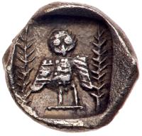 Philistia, Uncertain mint. Obol (0.66 g), 4th century BC. - 2