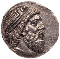 Parthian Hegemony. Mithradates I, 165-132 B.C. Silver Tetradrachm (15.64 g),