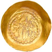 Hunnic. Kidarites. Kidara, ca. AD 350-390. Gold Dinara (7.64 g). - 2