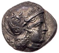 Baktria. Sophytes, ca. 305-294 BC. Silver Drachm (2.69 g).