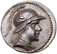 Baktrian Kingdom. Eukratides I. Silver Drachm (4.29 g), ca. 171-145 BC