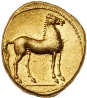 Zeugitania, Carthage. Gold Stater (9.18 g), ca. 350-320 BC - 2