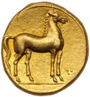 Zeugitania, Carthage. Gold Stater (9.20 g), ca. 350-320 BC - 2