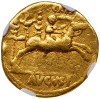 Augustus, with Caius, Caesar. 27 B.C.-A.D. 14 Gold Aureus (18.6 mm, 7.71 g, 7 h). - 2