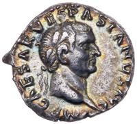 Vespasian. Silver Denarius (3.40 g), AD 69-79
