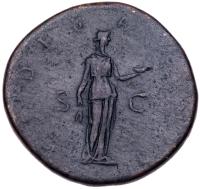 Plotina. Ã Sestertius (23.01 g), Augusta, AD 105-123 - 2